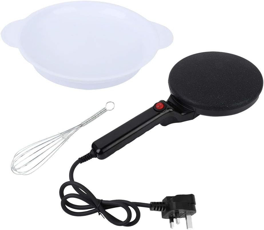 800W Electric Pancake Crepe Maker Non-Stick Hot Plate 20cm Easy Clean UK Plug