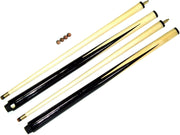 2 x 48" Pool Snooker Cues Set 2 Piece Centre Joint 11mm Tips