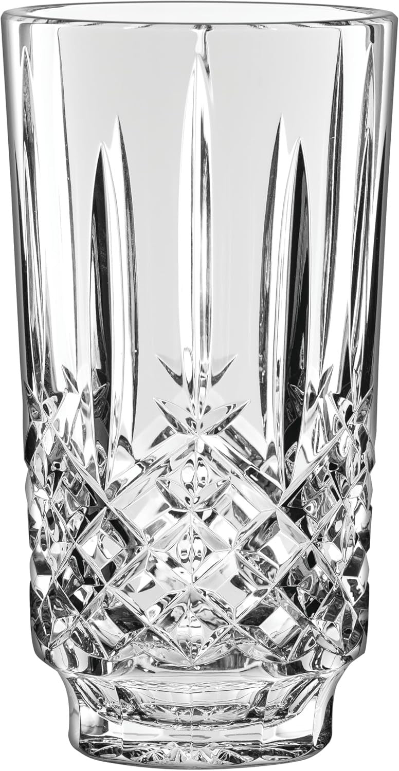 Luxury Crystal Vase 23cm Tall Cut Glass Flower Vase Table Centrepiece