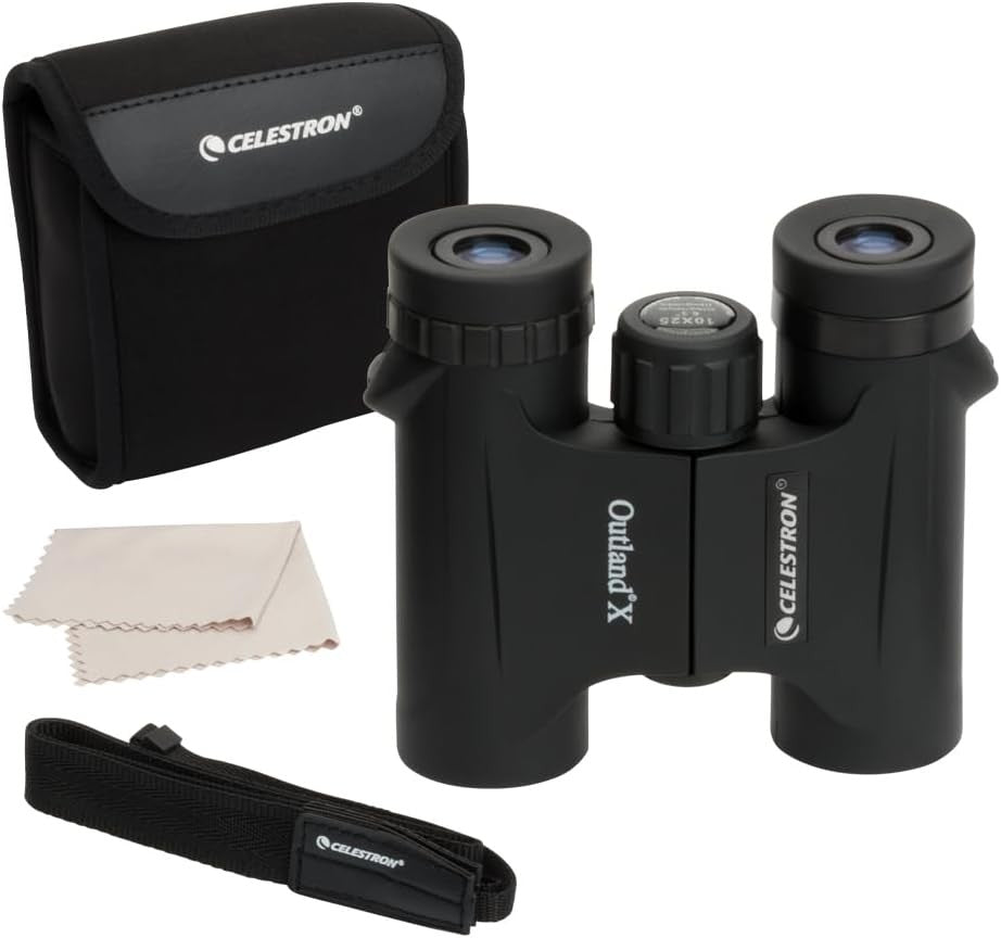 10x25 Compact Binoculars Waterproof Fogproof HD Optics Lightweight Travel Use