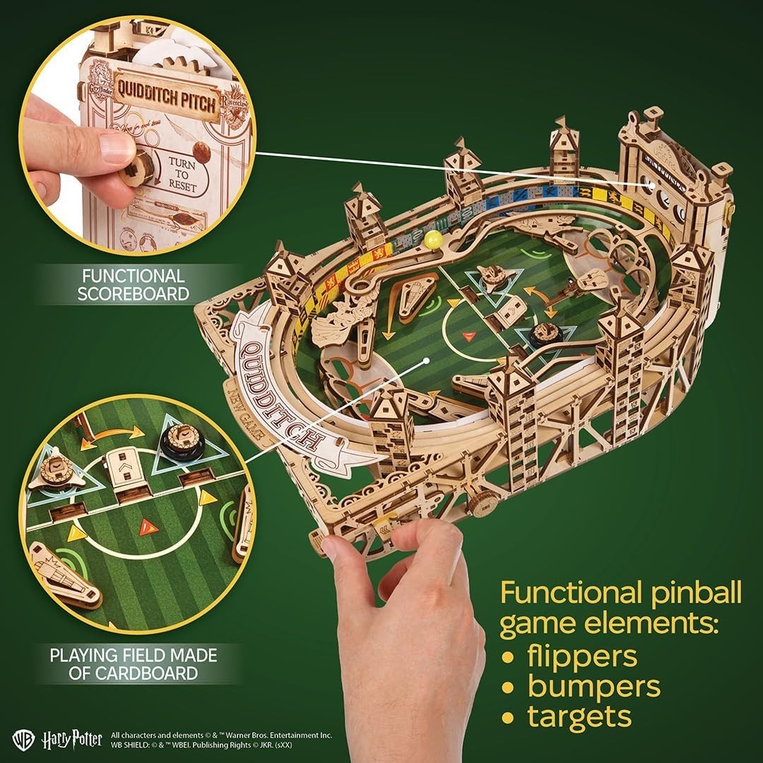 3D Wooden Pinball Puzzle Game – Advanced Model Kit for Adults & Gifts