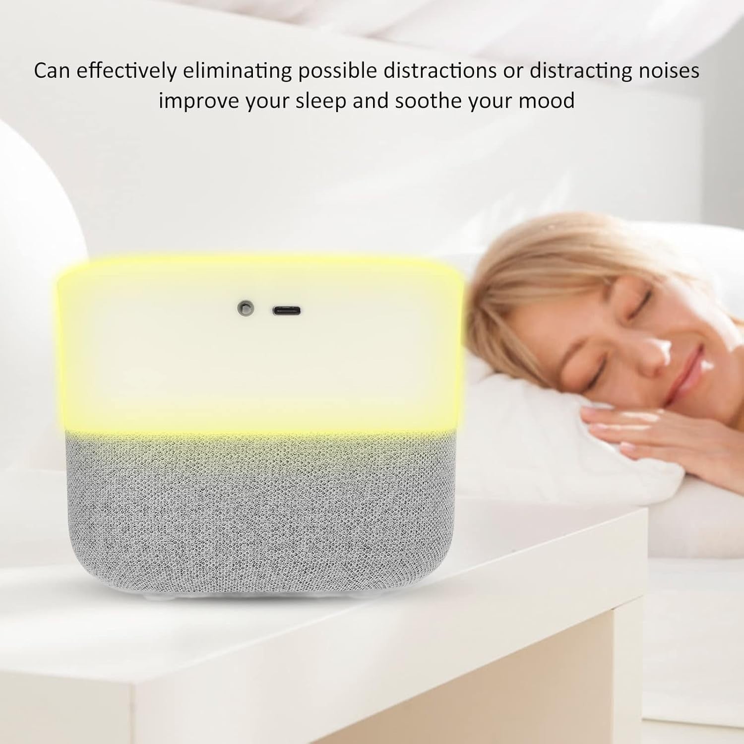 White Noise Machine with 26 Soothing Sleep Sounds & Night Light