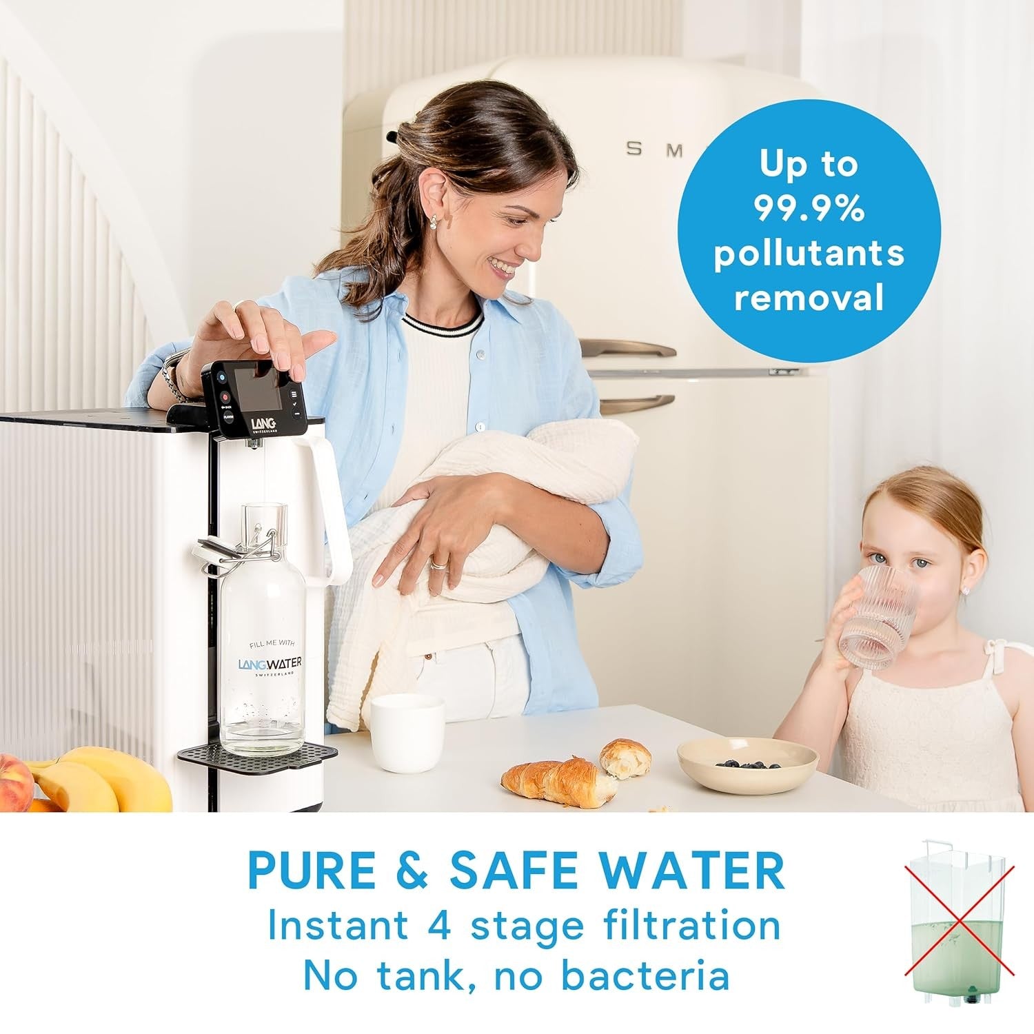 Countertop RO Water Filter Hot Water UV Alkaline Mineral System