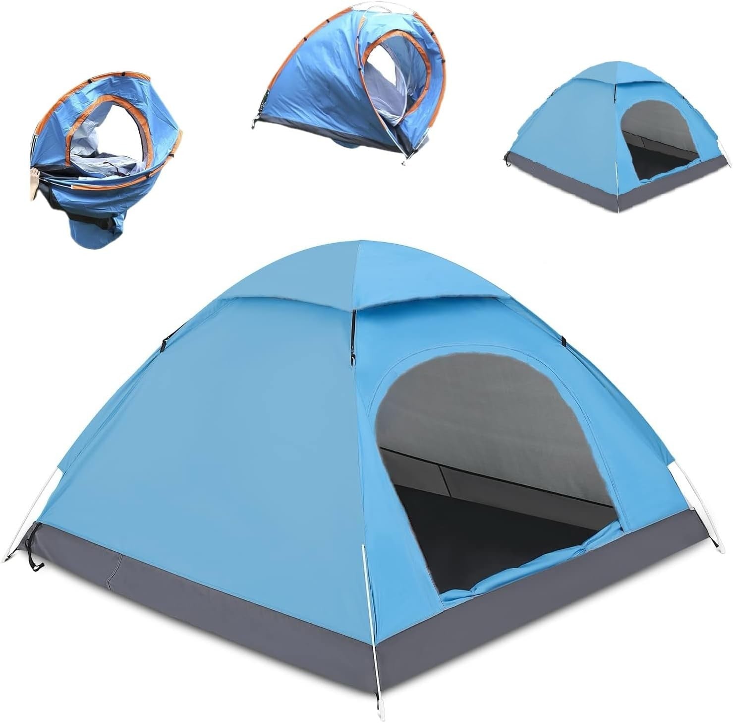 2 Man Pop Up Camping Tent Waterproof Instant Automatic