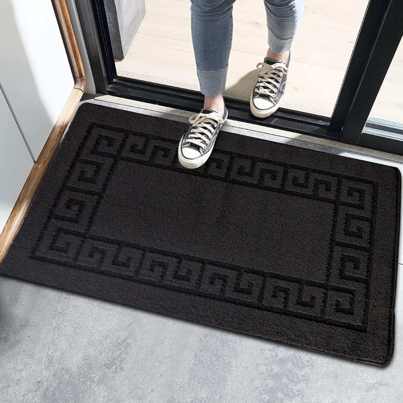 Non Slip Indoor Door Mat 40x60cm Waterproof Heavy Duty Entrance Rug
