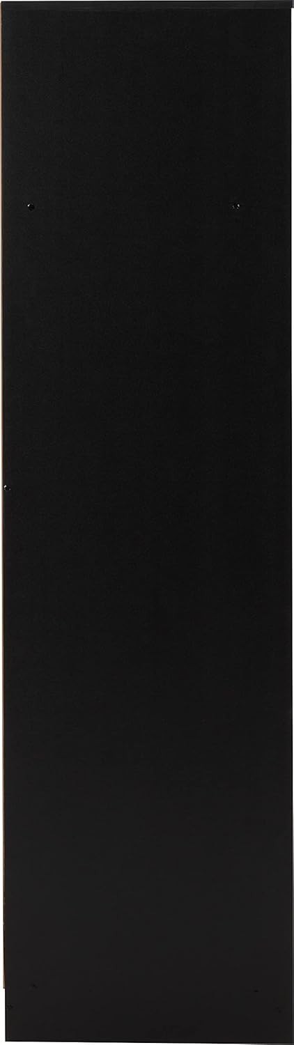 Black 2 Door Wardrobe with Soft-Close Hinges & Push-Open Doors - Bedroom Storage