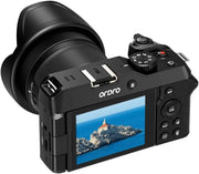 5K Digital Camera 80MP 18X Zoom Flip Screen WiFi Vlogging Cam