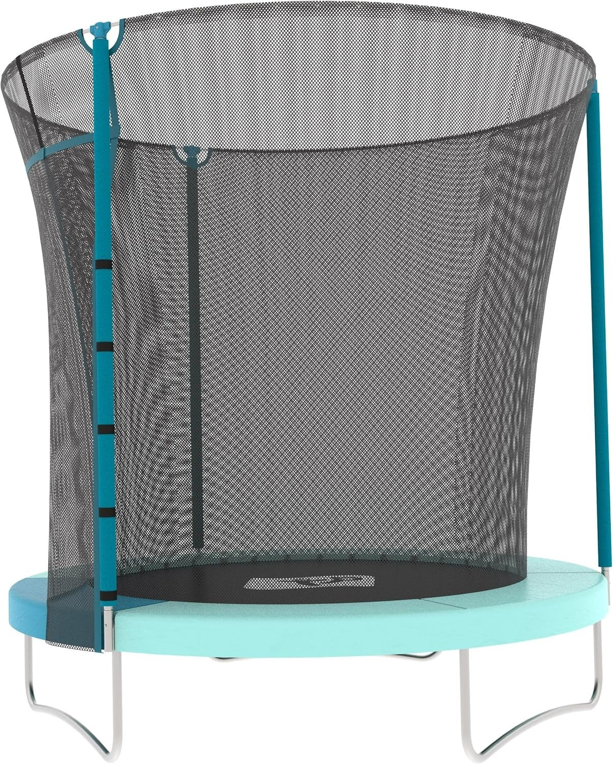 6ft Kids Garden Trampoline with Safety Enclosure Net Small Space 50KG