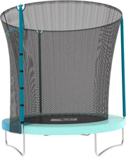 6ft Kids Garden Trampoline with Safety Enclosure Net Small Space 50KG