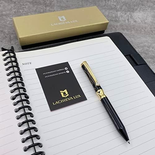 Luxury Black Crystal Ballpoint Pen Metal Executive Gift Set