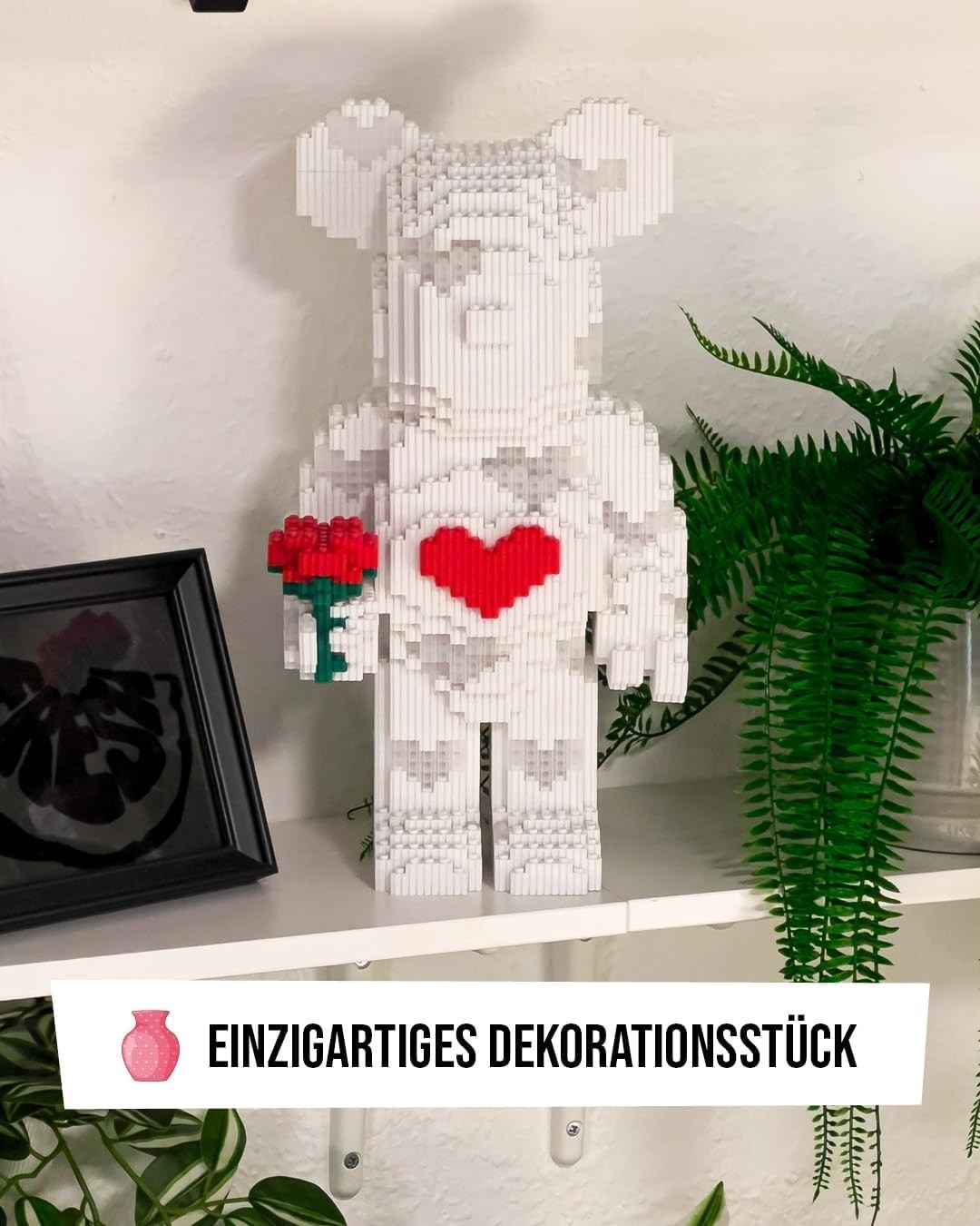 LED Love Bear DIY Building Blocks 5,423 pcs Romantic Gift for Wife Girlfriend