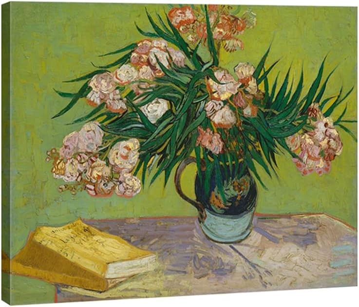 Van Gogh Oleanders Canvas Wall Art 40x30cm Framed Print