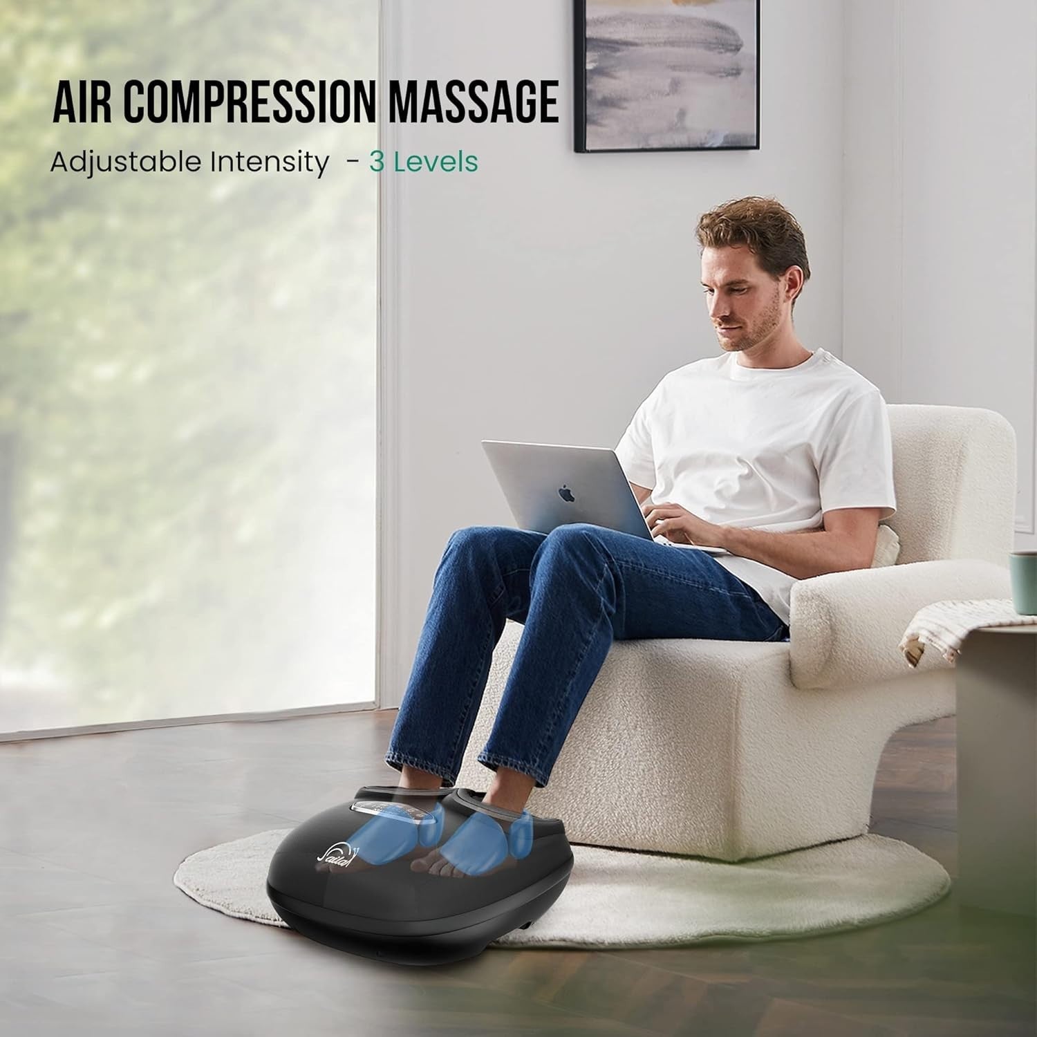 Shiatsu Foot Massager with Heat Deep Kneading Compression for Pain Relief