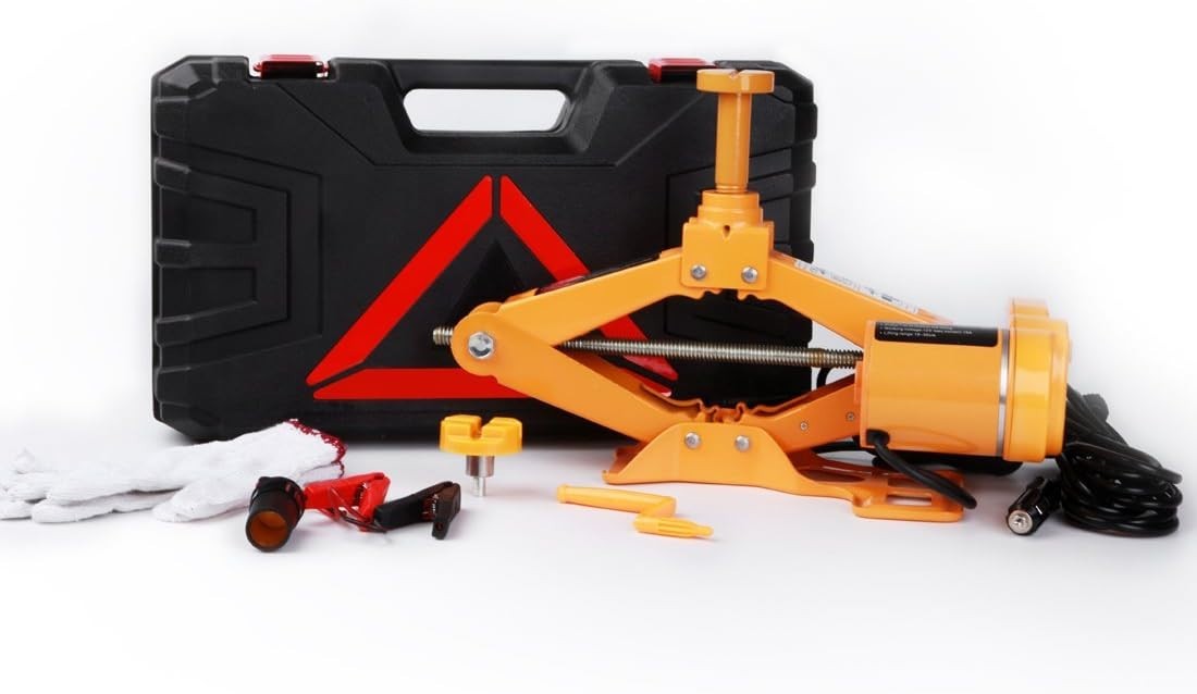3 Ton Electric Car Jack 12V Scissor Lift Automatic Floor Jack 5"–42cm Panana
