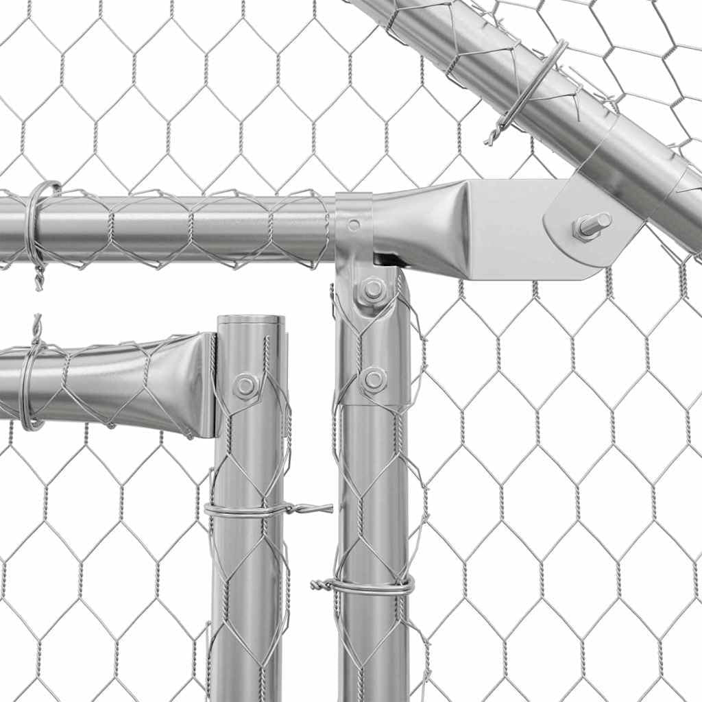 XXL Galvanised Steel Chicken Cage 400x170x177cm