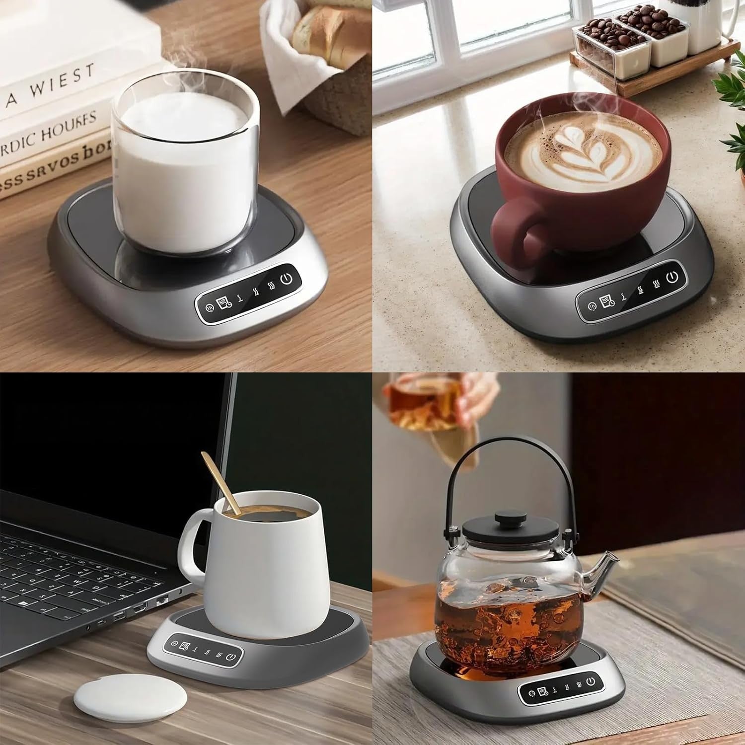 Coffee Mug Warmer 3 Temp Settings 55-75℃ USB Auto Shut Off