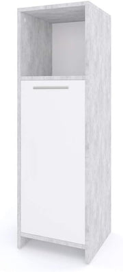 Space-Saving Bathroom Storage Cabinet with Door & Adjustable Shelf 30x95 cm