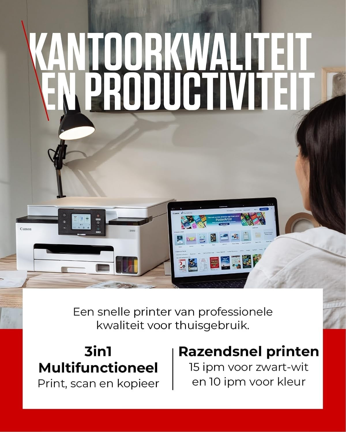 All-in-One Wireless MegaTank Printer | Duplex, Copier & Scanner, Colour