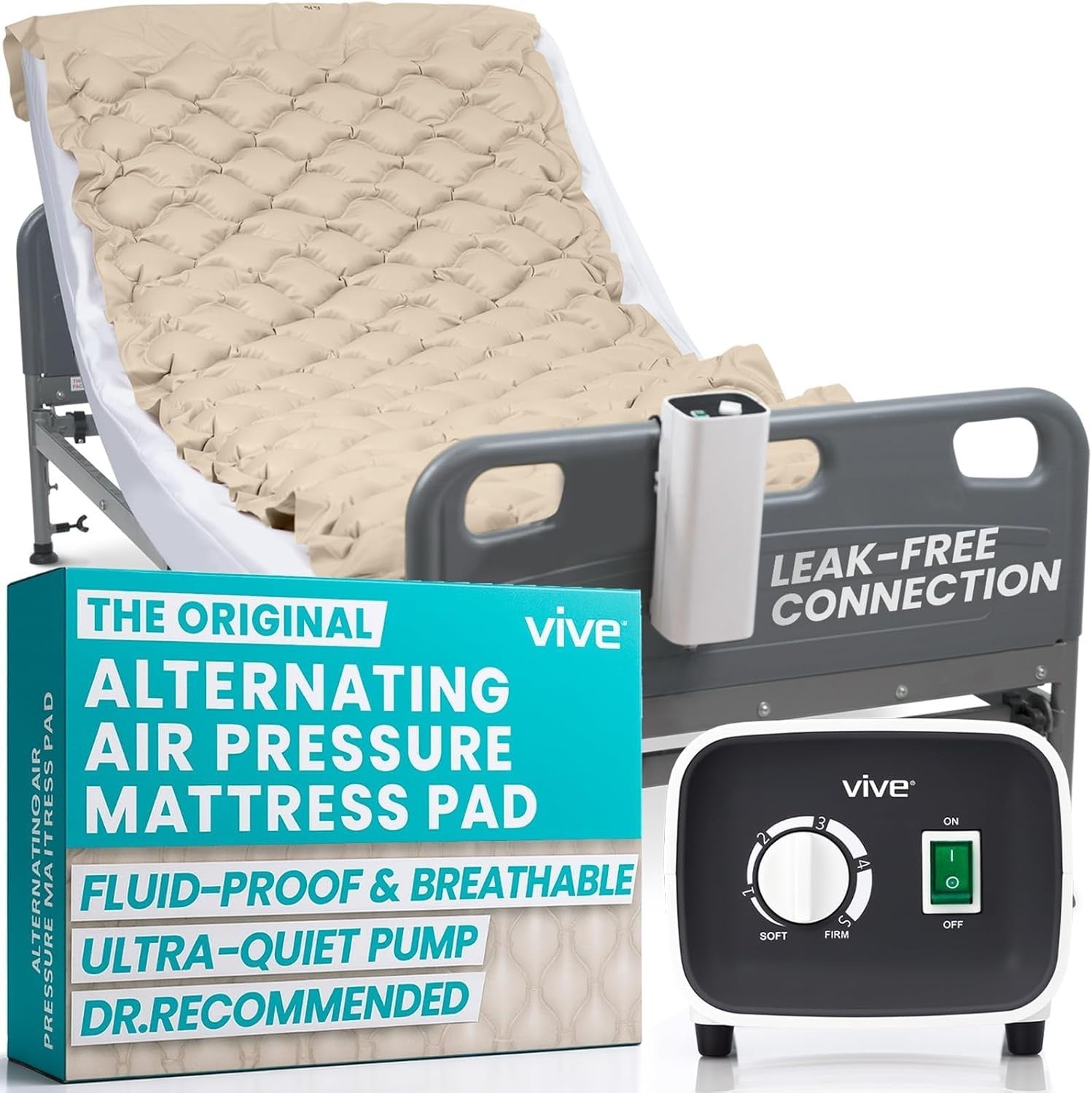 Alternating Pressure Mattress Air Bed for Bedsores – Electric Pump Included
