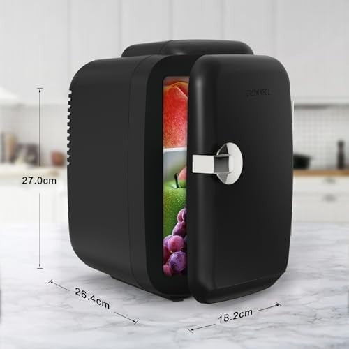 Portable Mini Fridge 4L Cooler & Warmer for Bedroom Office Car