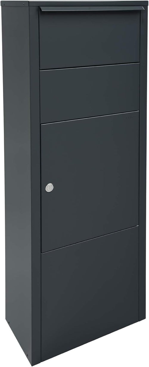 Large Lockable Parcel Mailbox Wall Mount Steel Box | Secure Slot | 45L Capacity