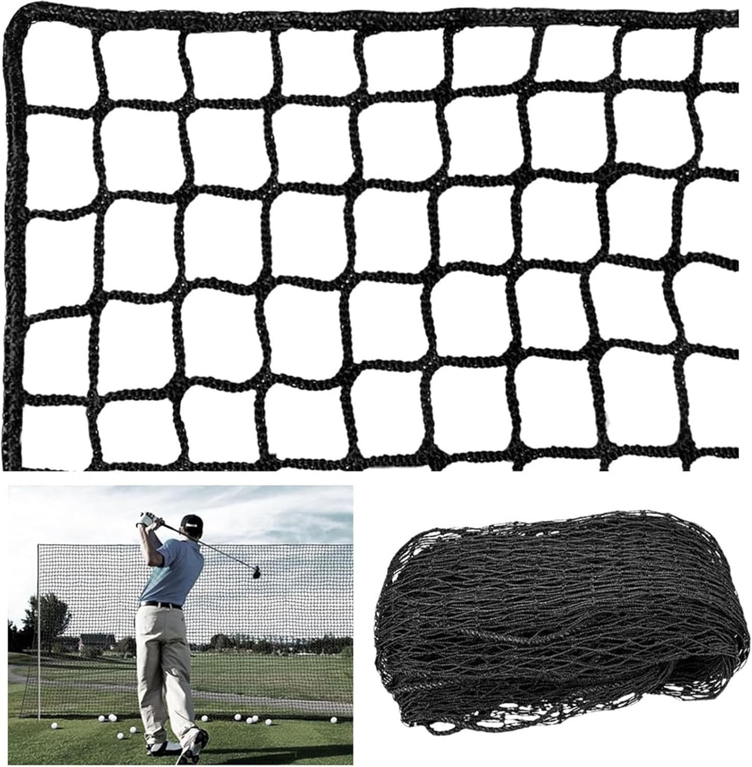 3x3m Golf Training Net Indoor Outdoor Swing Practice Cage