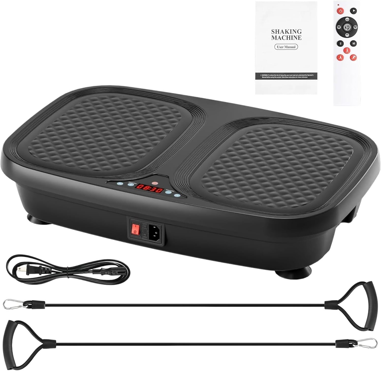 Vibration Plate Exercise Machine Full Body Cardio Weight Loss 300lb