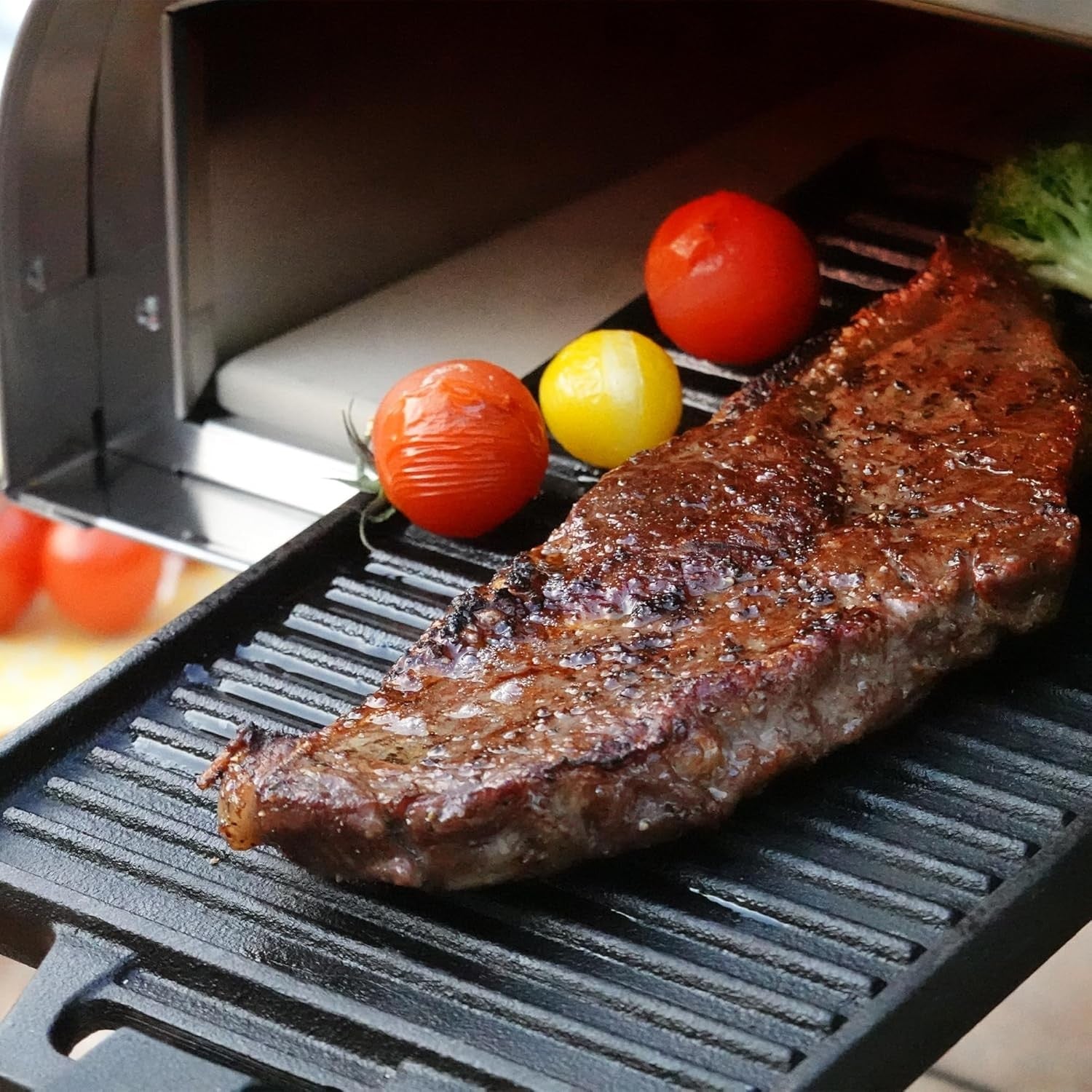 Stainless Steel Outdoor Pizza Oven | Portable Wood Pellet Pizza Maker BBQ