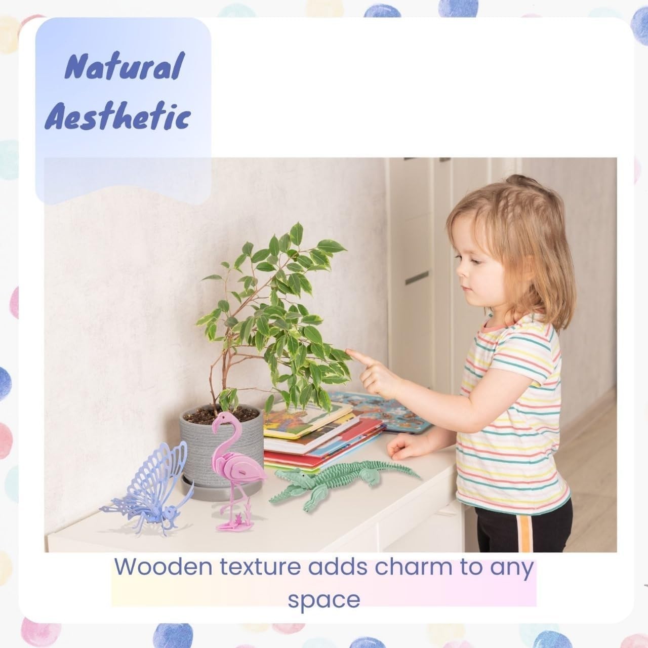 3D Wooden Crocodile Puzzle Craft Kit for Kids, Paint & Build Fun Set