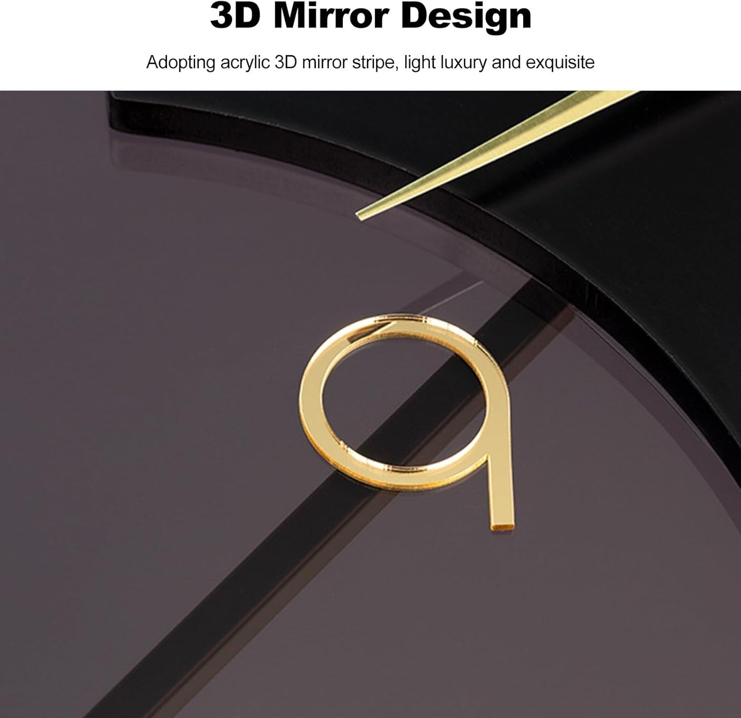 Modern Silent Metal Wall Clock 80x38cm Tick-Free Quartz for Living Room