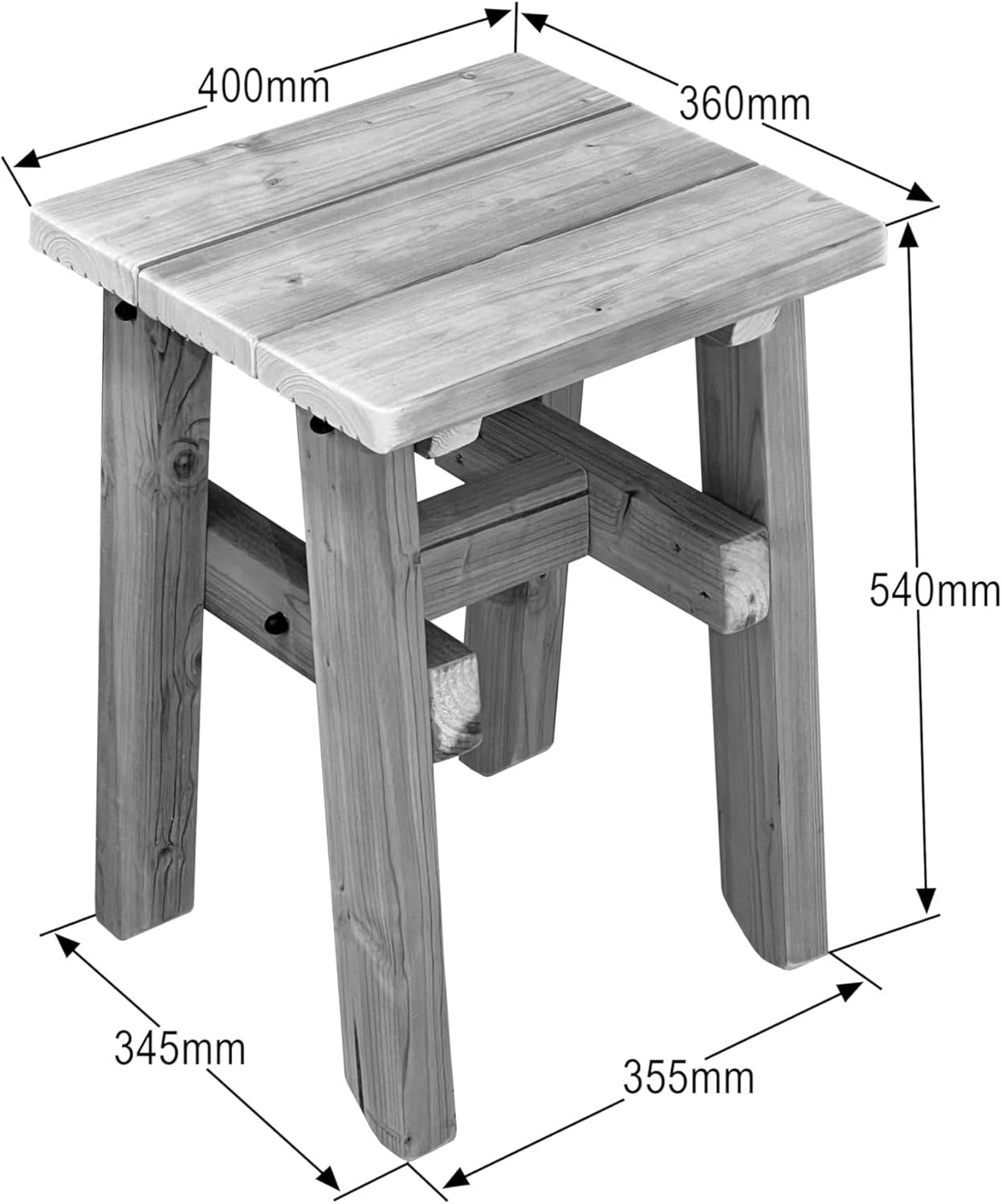 Wooden Garden Potting Table with Chair – Multi-Purpose Workbench 106cm