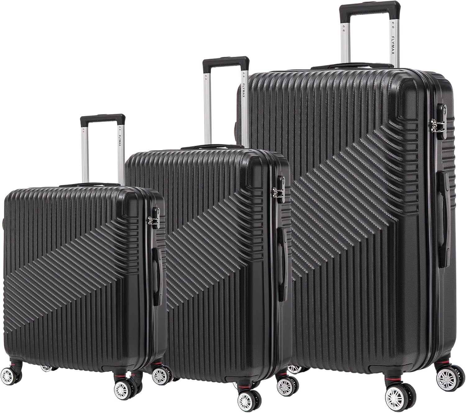 Cabin Luggage 55x35x20 Lightweight Hard Shell Carry On 4 Spinner Wheels