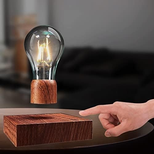 Magnetic Levitating Bulb Lamp Floating LED Desk Lamp Touch-Control Night Light