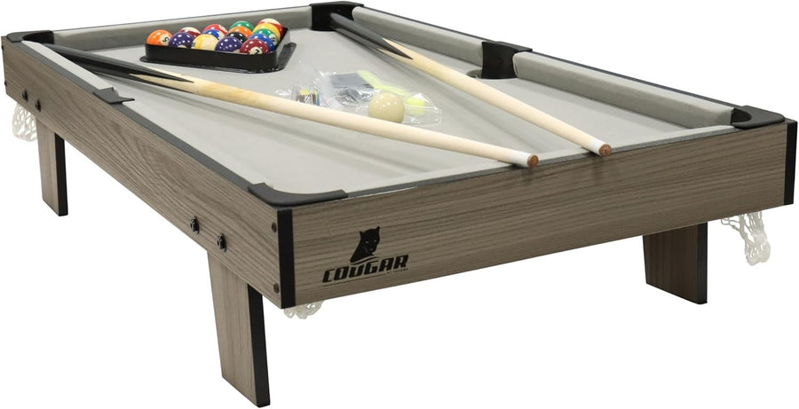 3FT Mini Pool Table Tabletop Billiards Game Set w Cues Balls