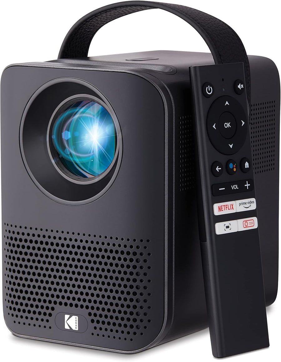 Mini 1080P Smart Projector Android TV WiFi Bluetooth Portable 120”
