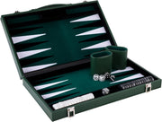 Deluxe Backgammon Set 15” Folding Board Felt Lined Luxury Strategy Game