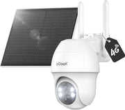 4G LTE Solar Security Camera 2K Wireless No WiFi SIM Card CCTV