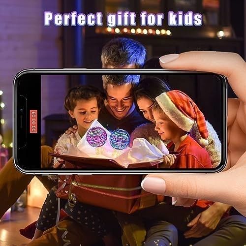 Flying Orb Ball Toy 2025 RGB Hover Spinner UFO Boomerang Drone Gift for Kids