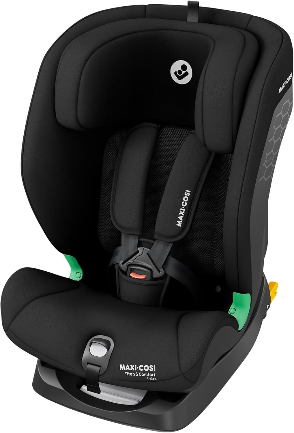 ISOFIX i-Size Child Car Seat 15m–12Y 76–150cm Recline Breathable Black