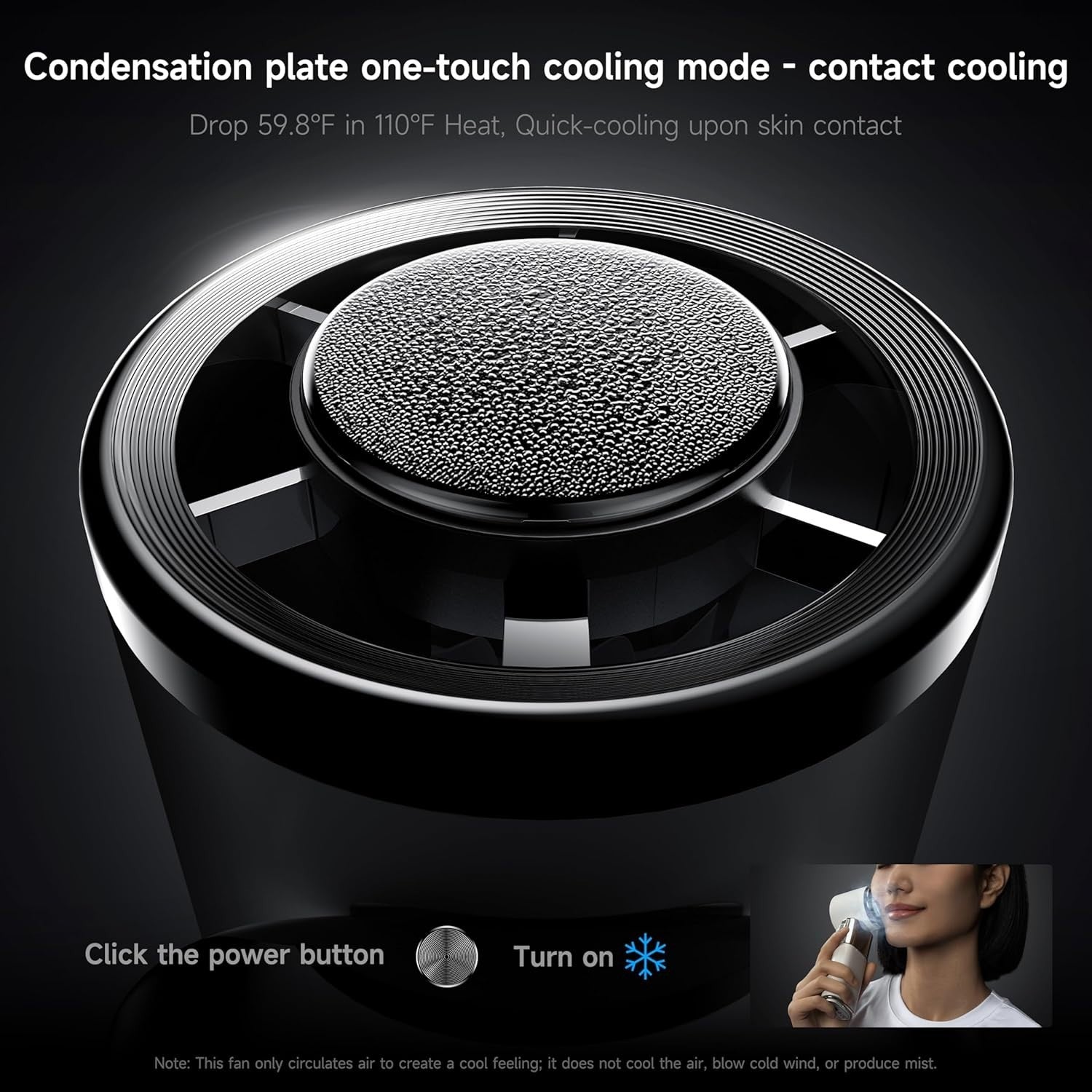 9000mAh Handheld Fan – Turbo Ice Cooling 100-Speed Rechargeable LED Display