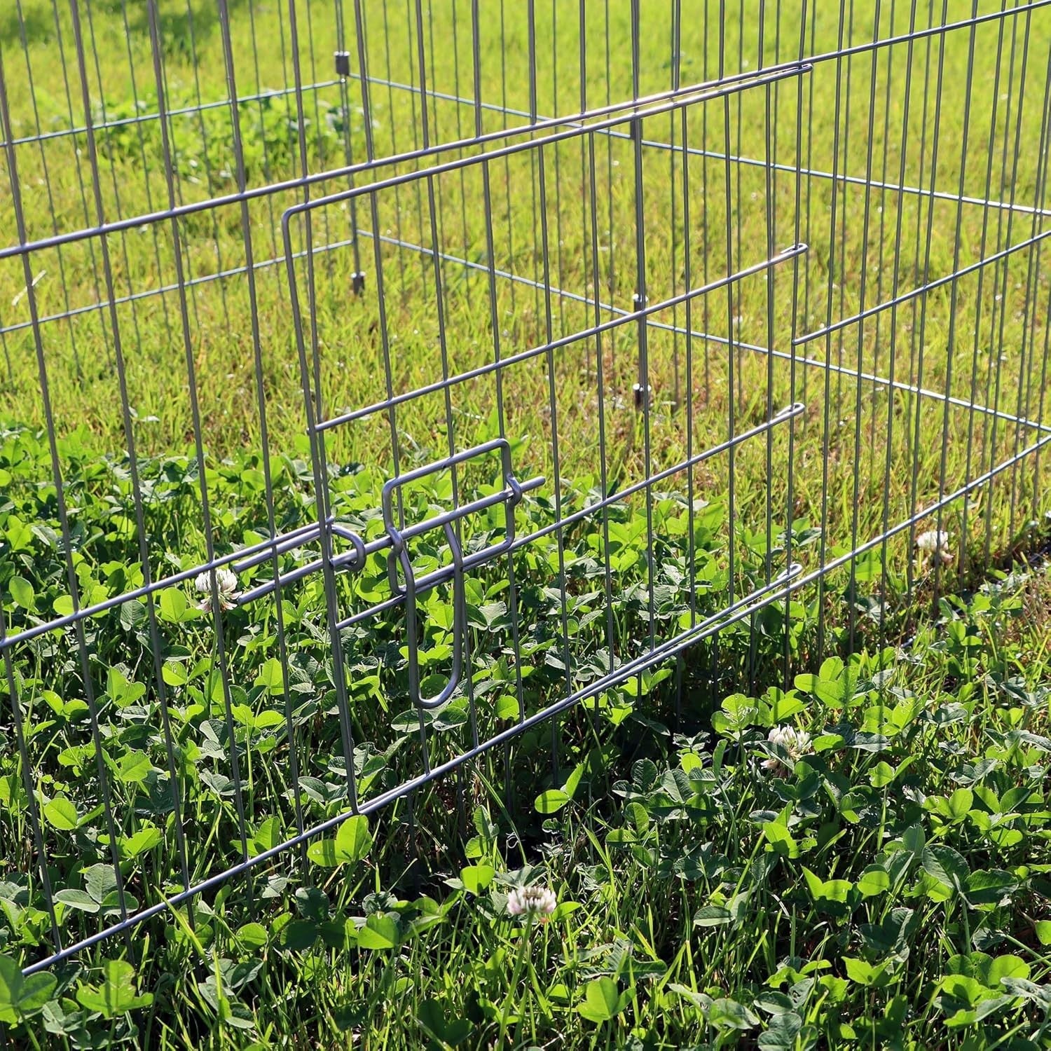 Large Rabbit Run Outdoor Metal Enclosure Secure Hutch Exercise Pen