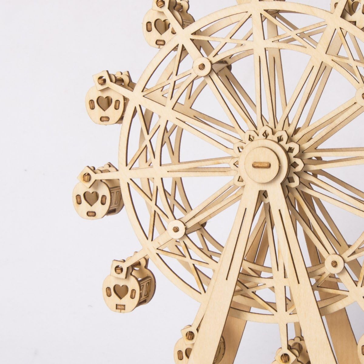 3D Wooden Ferris Wheel Puzzle Toy – DIY Mechanical Model Kit for Kids & Adults