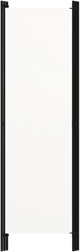 White 3 Panel Room Divider 180cm Folding Privacy Screen – Fabric Partition Wall