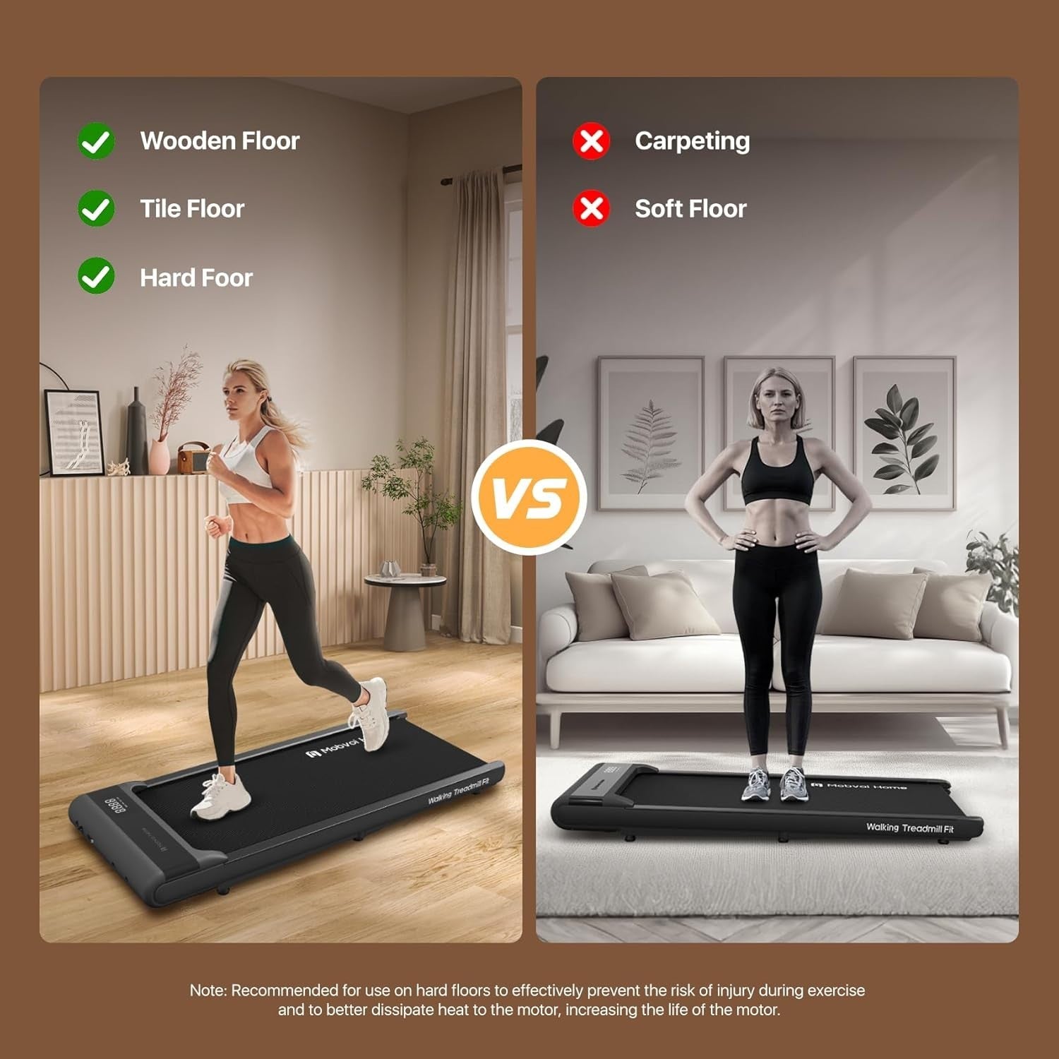 Under Desk Treadmill 6KMH Portable Walking Jogging Machine LED Remote