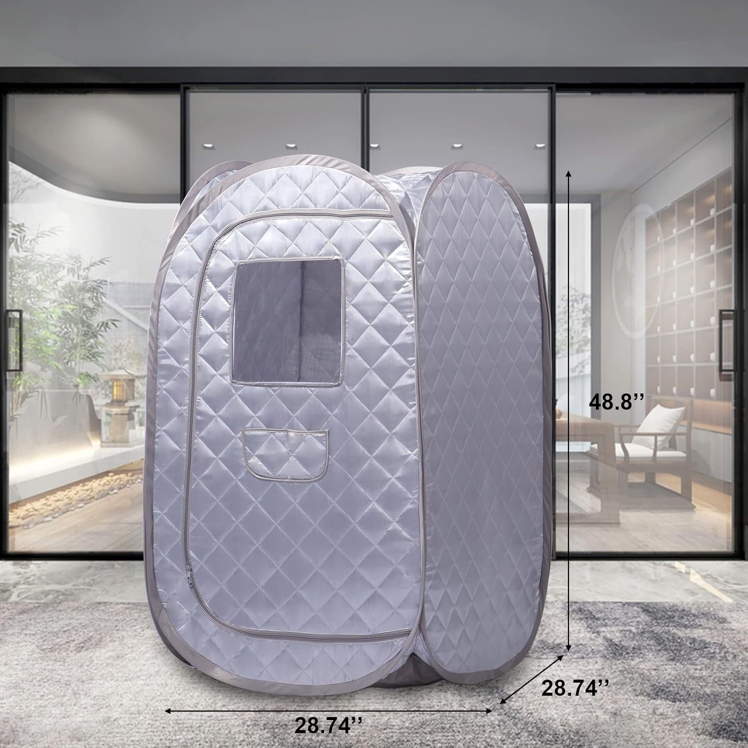 Portable Full Body Sauna Tent Foldable Home Spa Detox Weight-Loss Cabin No Steam