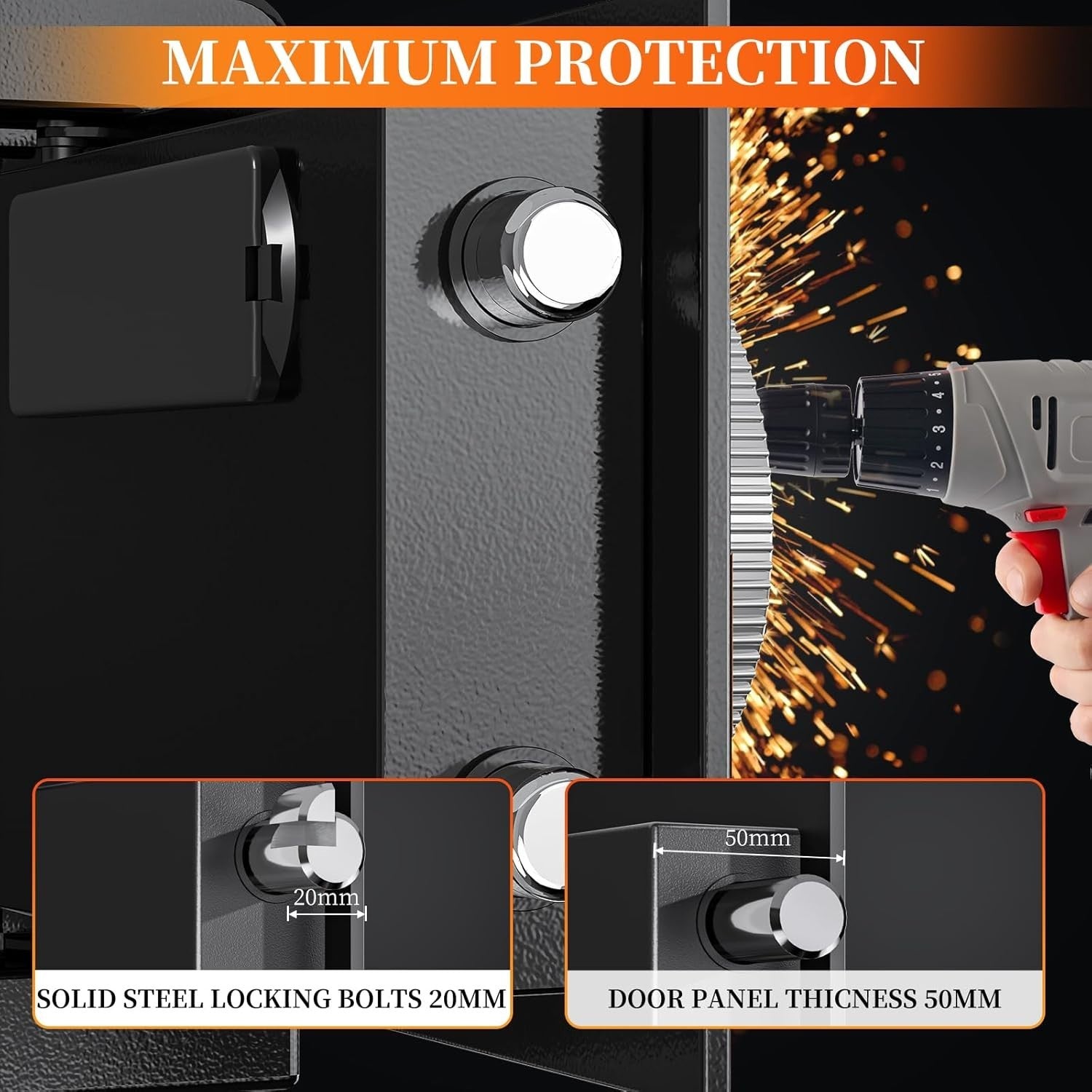 10L Digital Safe Box Electronic Keypad Security Cash Jewelry Lock