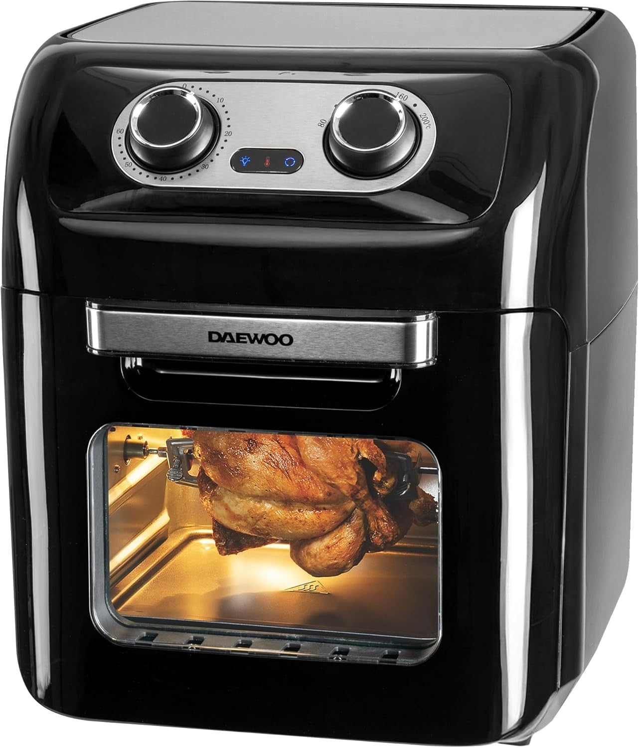 12L Air Fryer Oven with Rotisserie 3 Trays Healthy Family Cooker Bake RoastTimer