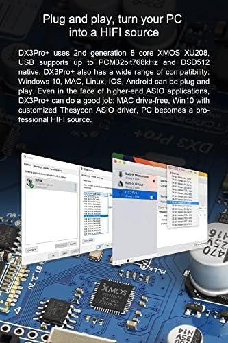 High-Res DAC & Bluetooth Preamp DX3 Pro+ USB Optical Coax Headphone Amp