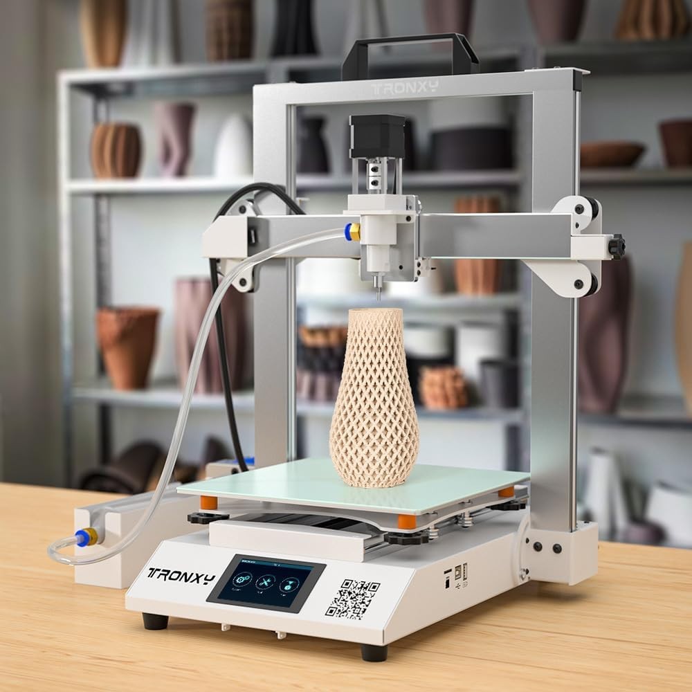 Clay 3D Printer Ceramic Extruder Electric Feeding Large Build Desktop