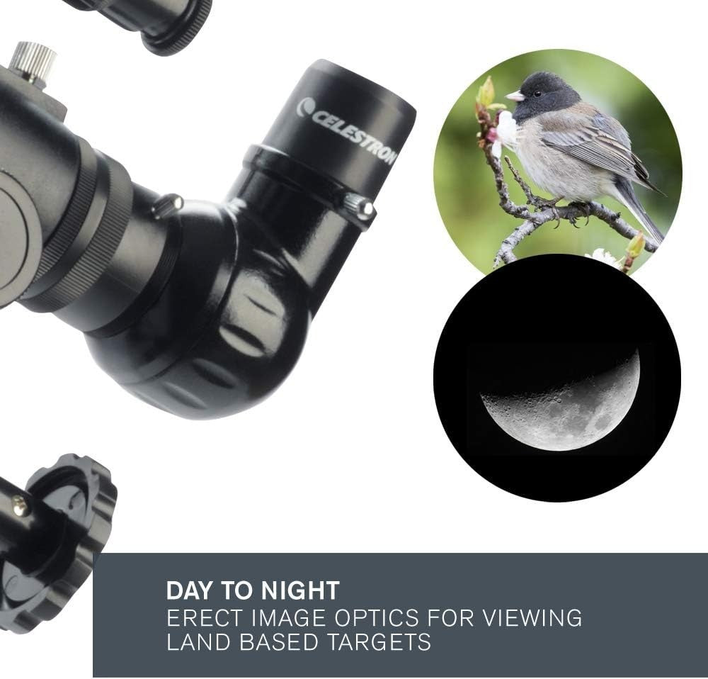 70mm Refractor Telescope with 2 Eyepieces, Barlow Lens & Tripod, Black